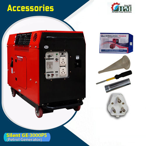 7 KVA  Super Silent Portable Petrol Generator, Petrol Run, Recoil & Self Start Model Silent GE-7500PS